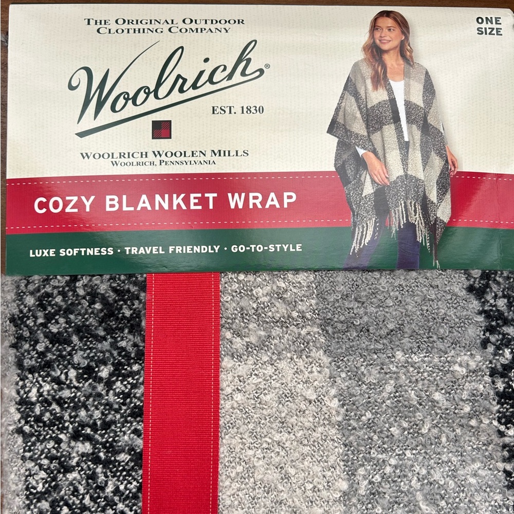 Woolrich Blanket Wrap NWT